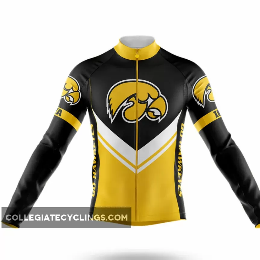 University of Iowa Long Sleeve Cycling Jersey Ver.3 | iowa cycling jersey