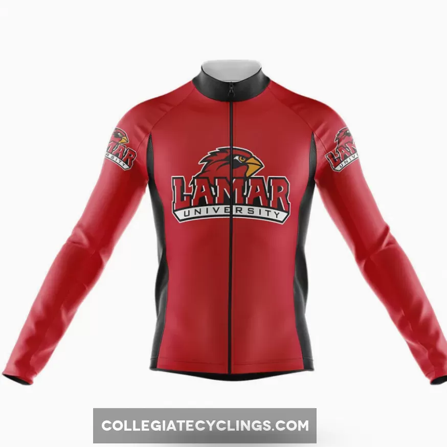 Lamar Cardinals Long Sleeve Cycling Jersey For Sale