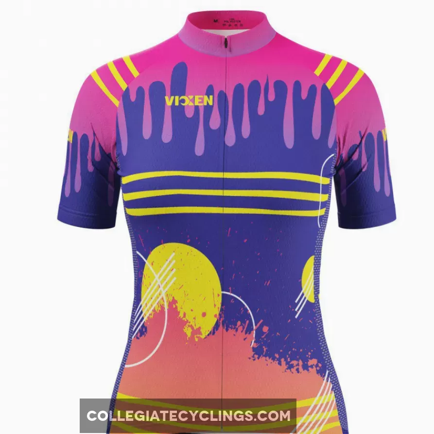 Vixen Women's Drips & Splatters Short Sleeve Cycling Jersey Discount