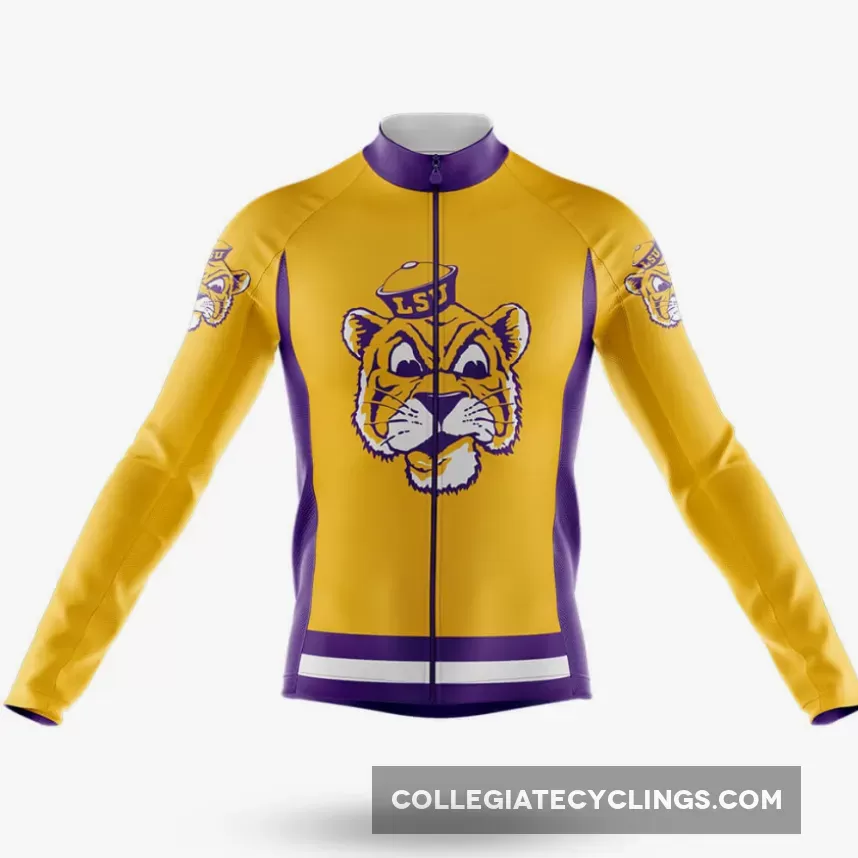 LSU Tigers Long Sleeve Cycling Jersey Only For Sale