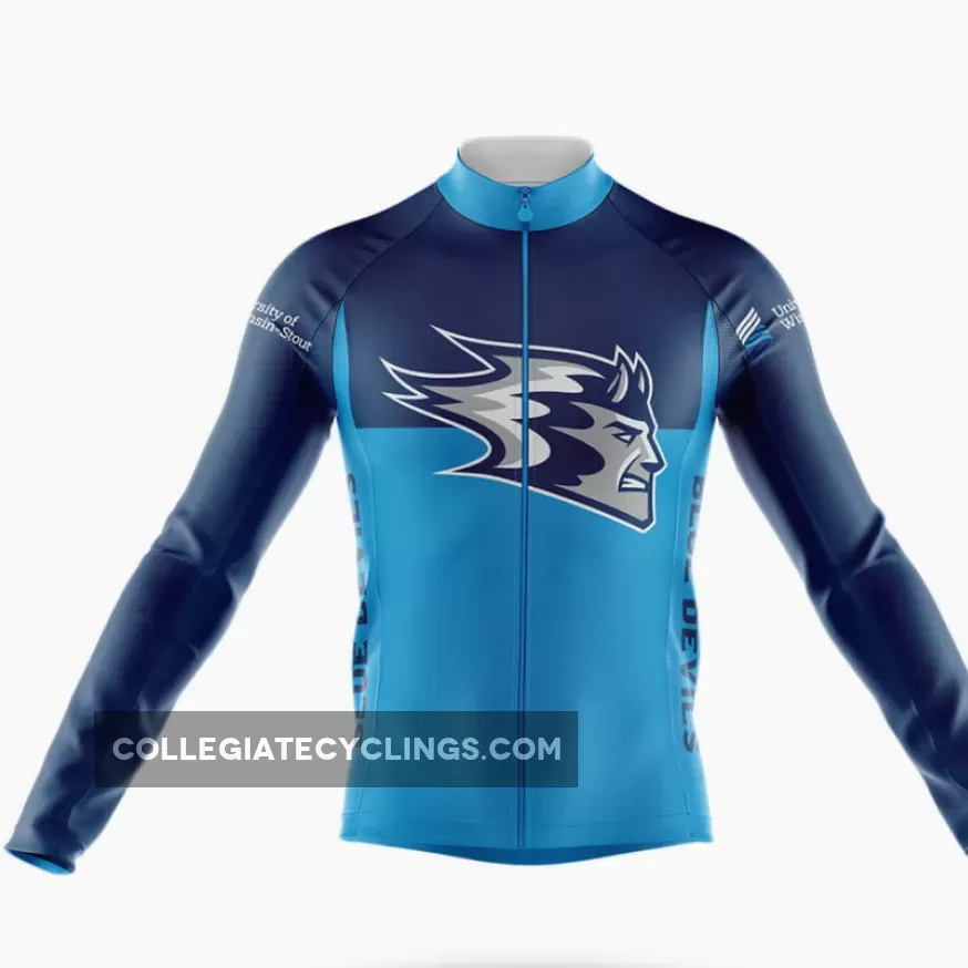 University of Wisconsin-Stout Long Sleeve Cycling Jersey Ver.2