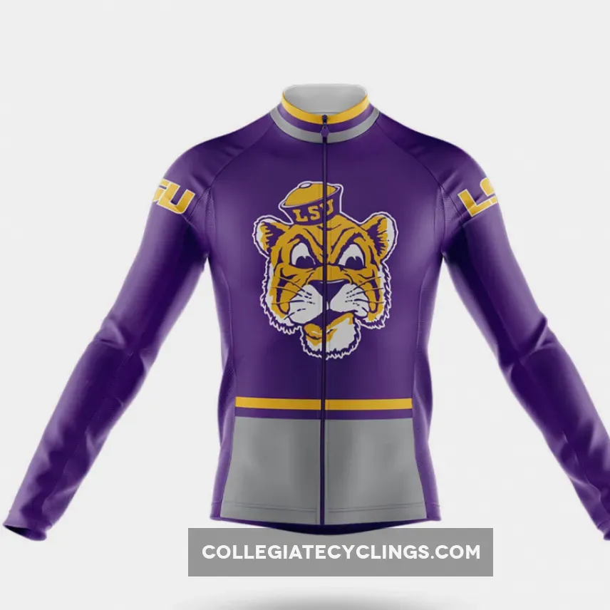 For Sale Retro Lsu Long Sleeve Cycling Jersey