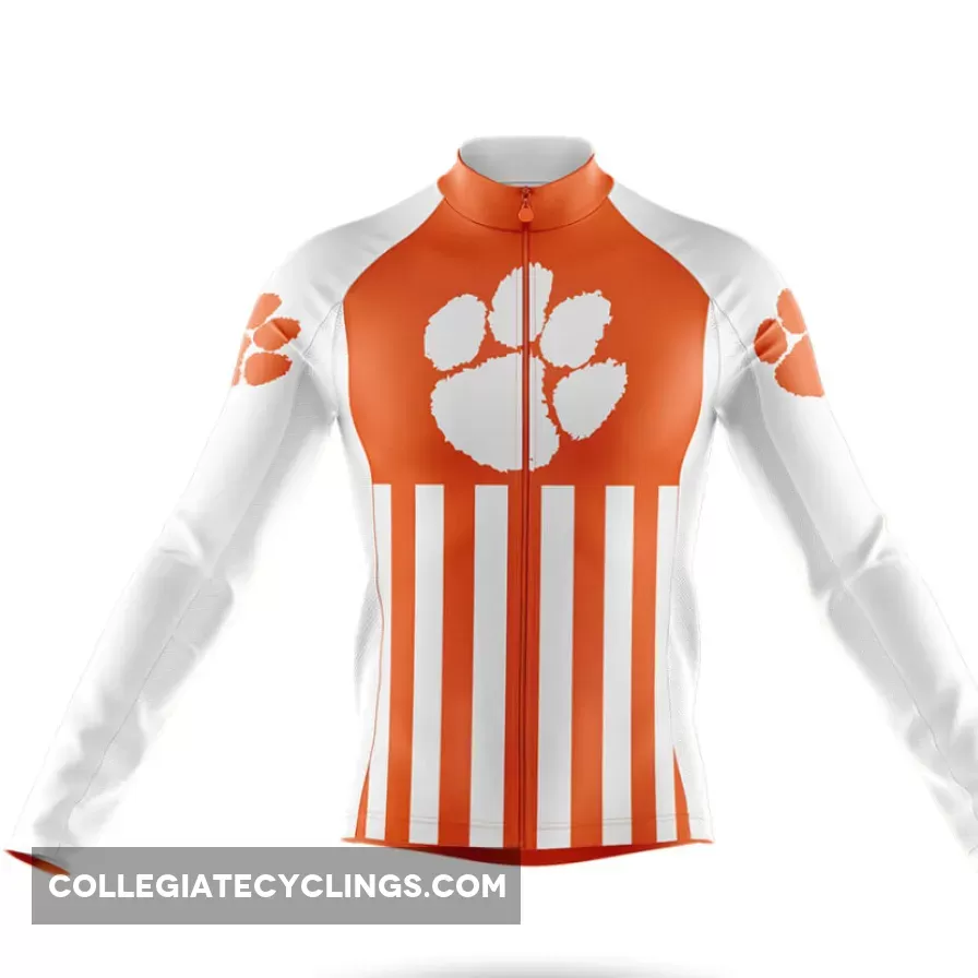 Clemson University USA Long Sleeve Cycling Jersey Only
