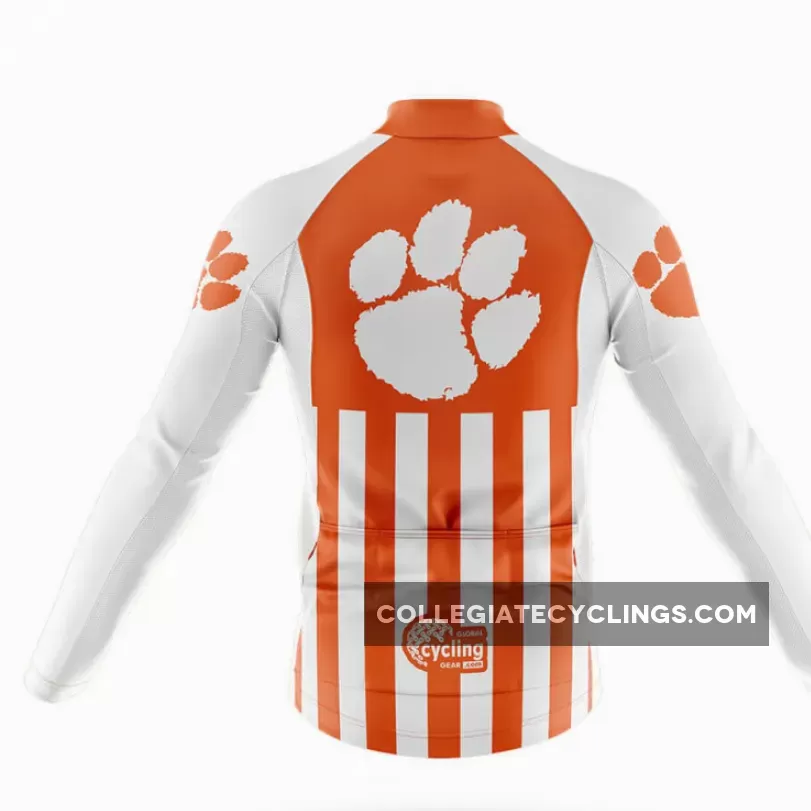 Clemson University USA Long Sleeve Cycling Jersey Only