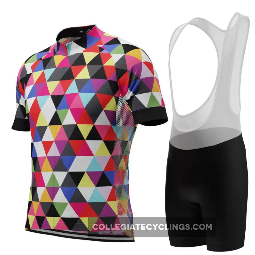 Men's High Viz Color Triangles Pro-Band Cycling Kit New Releases