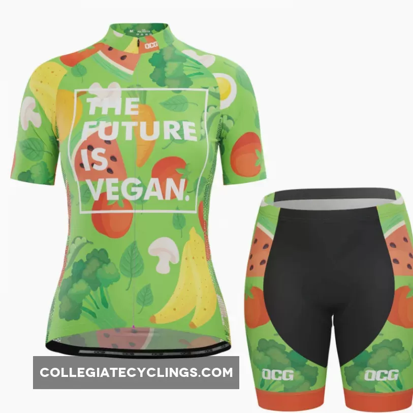 Women's The Future Is Vegan Short Sleeve Cycling Kit New Releases