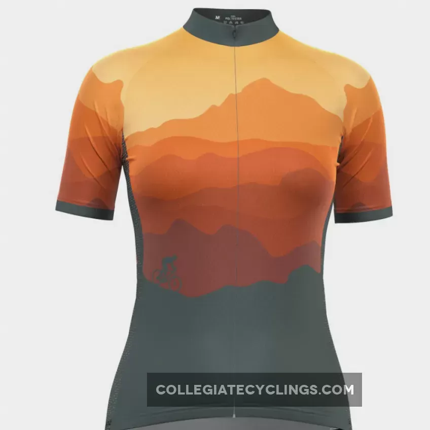 Women's Ride Free Sunset Short Sleeve Cycling Jersey Online