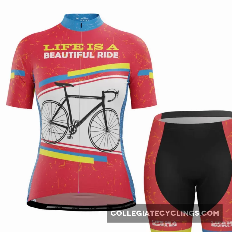 Women's Life Is A Beautiful Ride Short Sleeve Cycling Kit For Sale