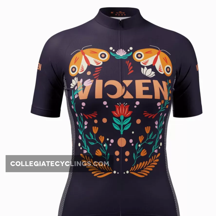 Women's Vixen Butterflies Short Sleeve Cycling Jersey For Sale