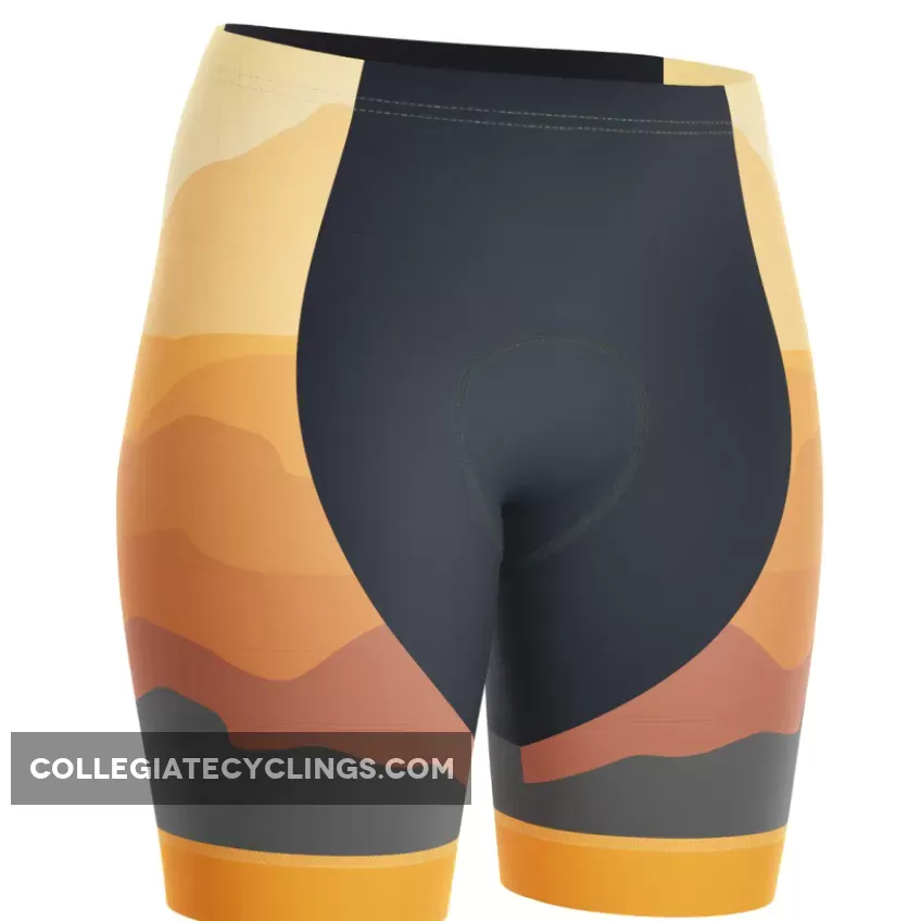 Women's Ride Free Sunset Gel Padded Cycling Shorts For Sale