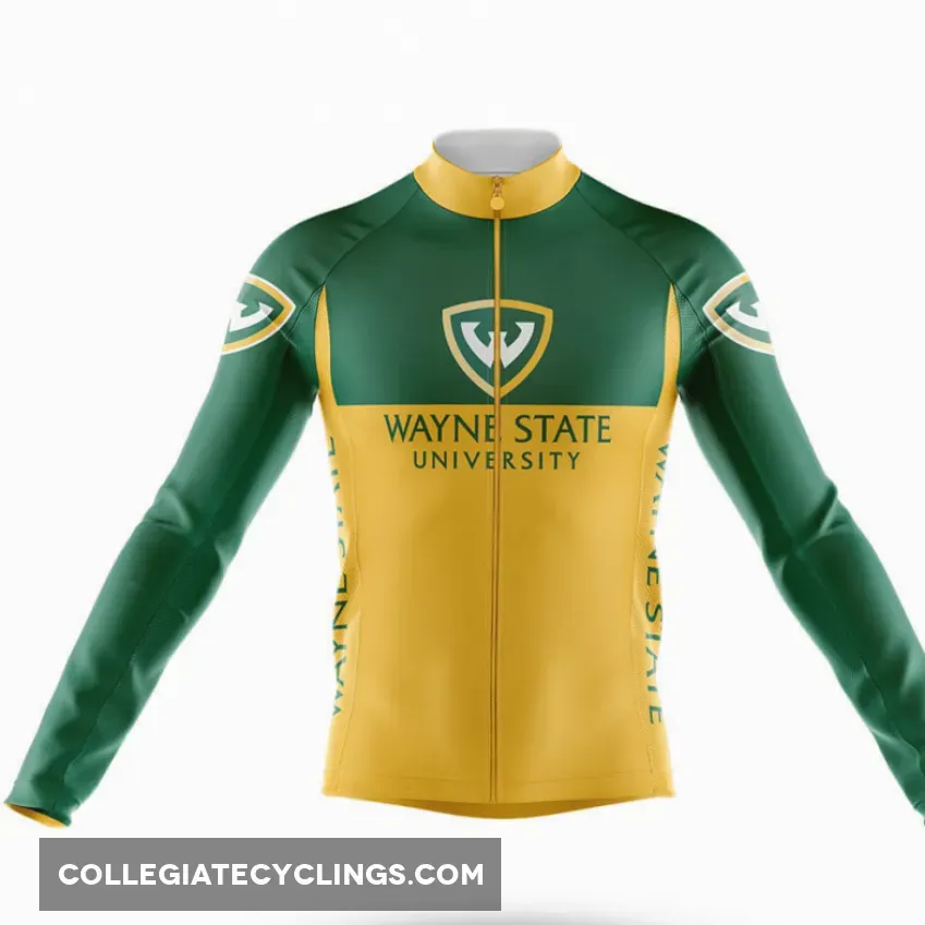 Wayne State University V2 Long Sleeve Cycling Jersey Only