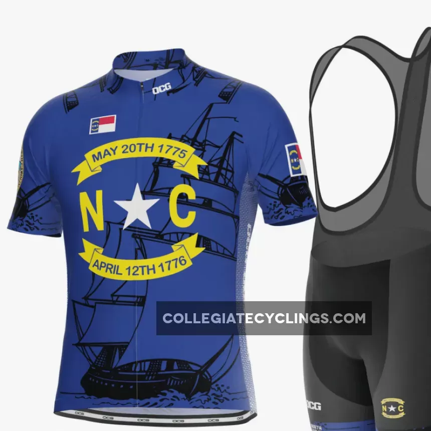 Men's North Carolina USA State Short Sleeve Cycling Kit For Sale