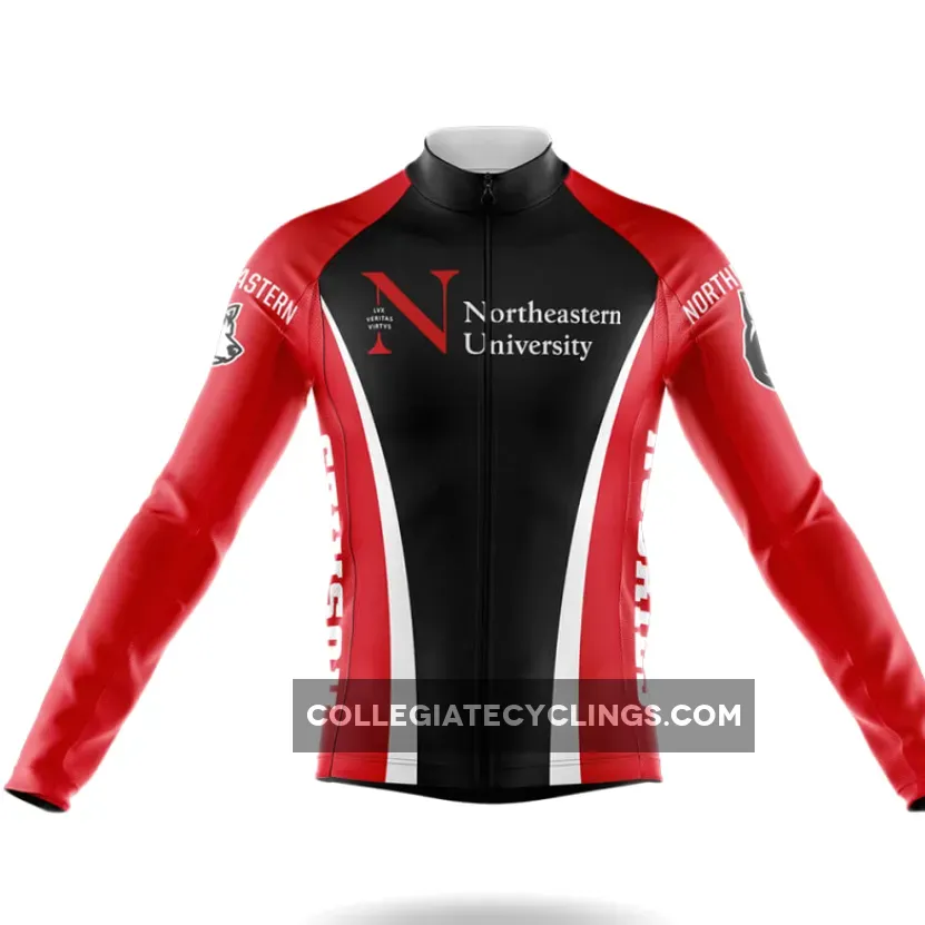 Northeastern University Long Sleeve Cycling Jersey Only #Northeastern Kits