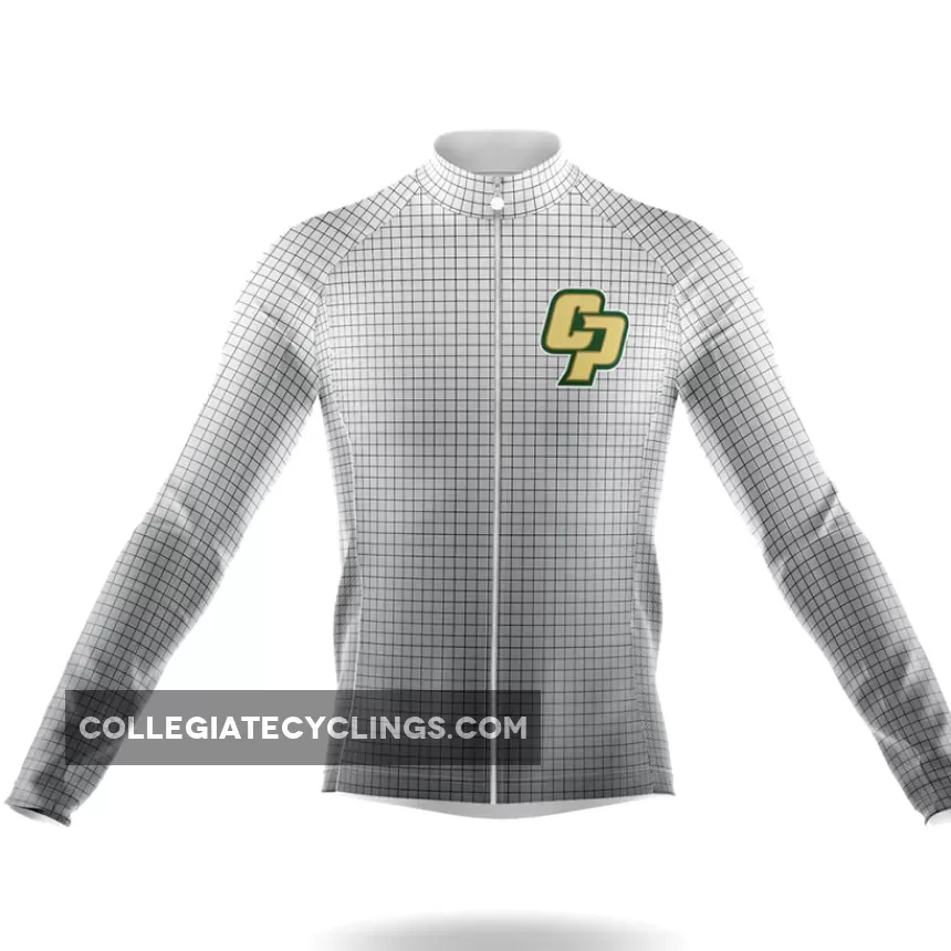 Retro California Polytechnic State University Long Sleeve Cycling Jersey