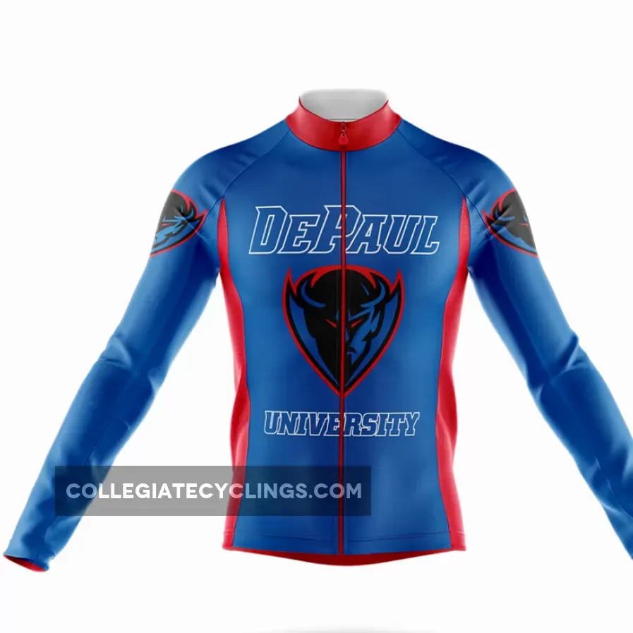 Go DePaul Long Sleeve Cycling Jersey Restock