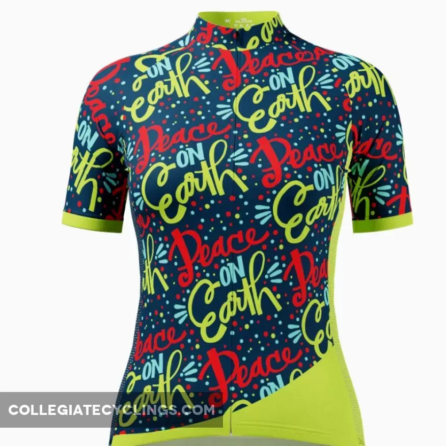 Women's Peace On Earth Short Sleeve Cycling Jersey Discount