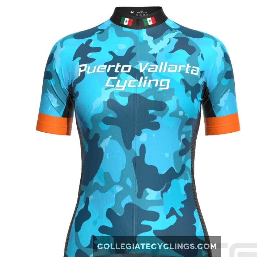 Women's Puerto Vallarta Camo Short Sleeve Cycling Jersey Discount