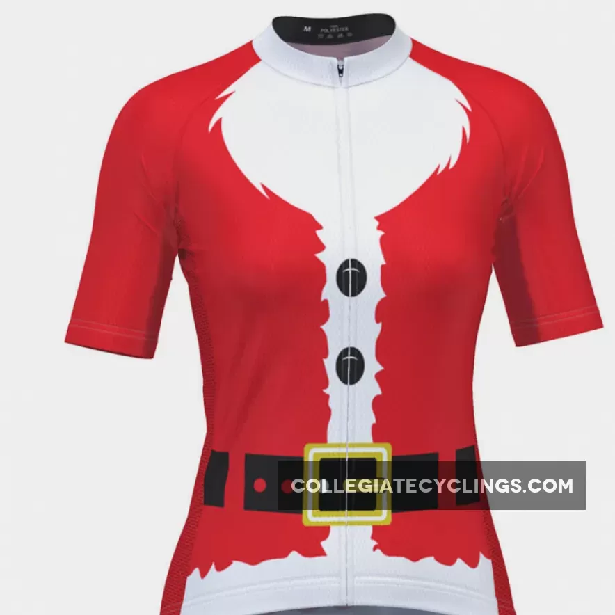 Women's Bearded Santa Short Sleeve Christmas Cycling Jersey Online