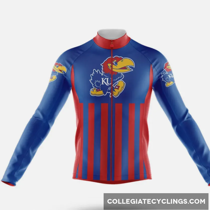 University Of Kansas USA Long Sleeve Cycling Jersey Restock