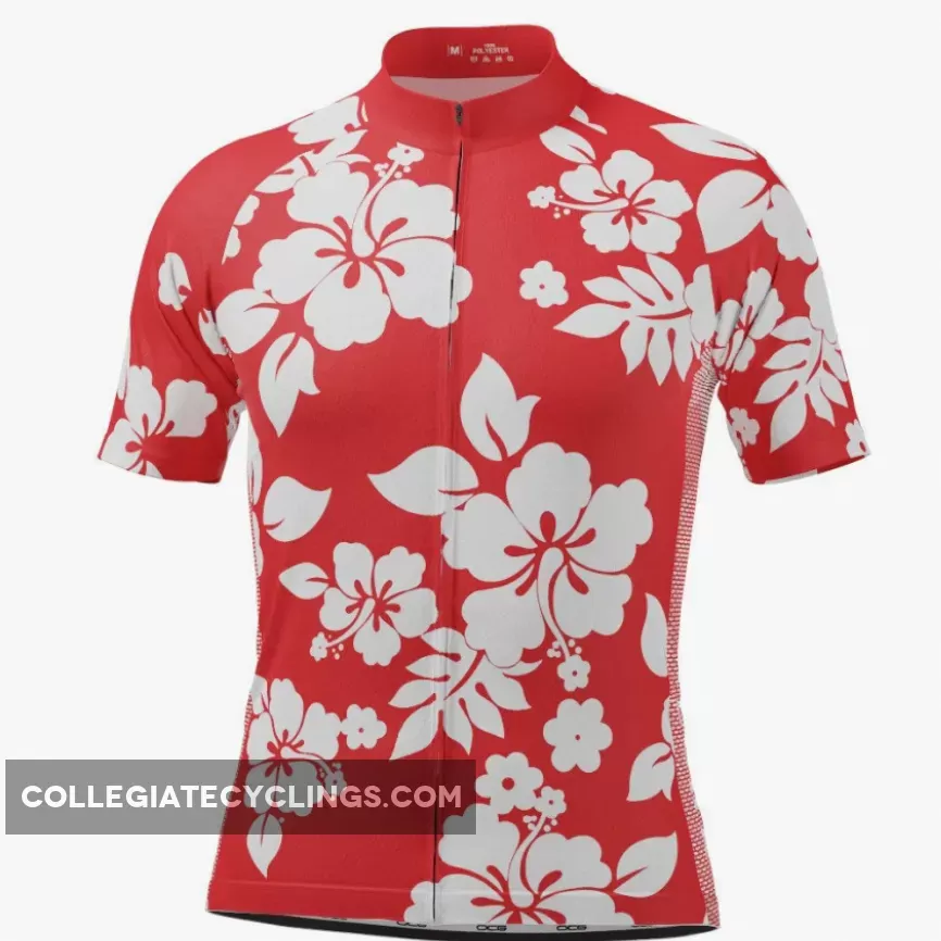 Men's Hawaiian Shirt Aloha Floral Cycling Jersey hawaiian cycling jersey