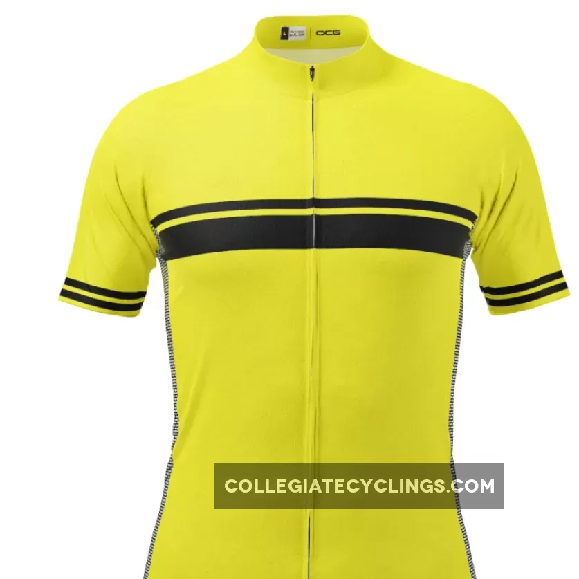 Men's Classic Stripe Short Sleeve Cycling Jersey For Sale