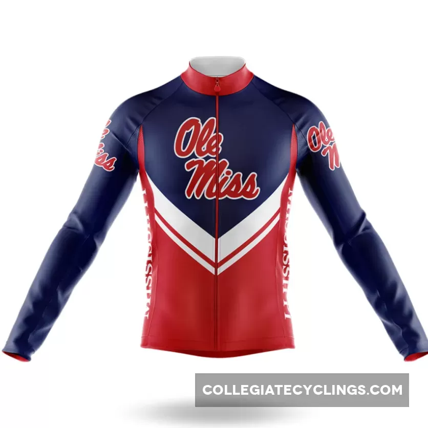 University of Mississippi V3 Long Sleeve Cycling Jersey Only
