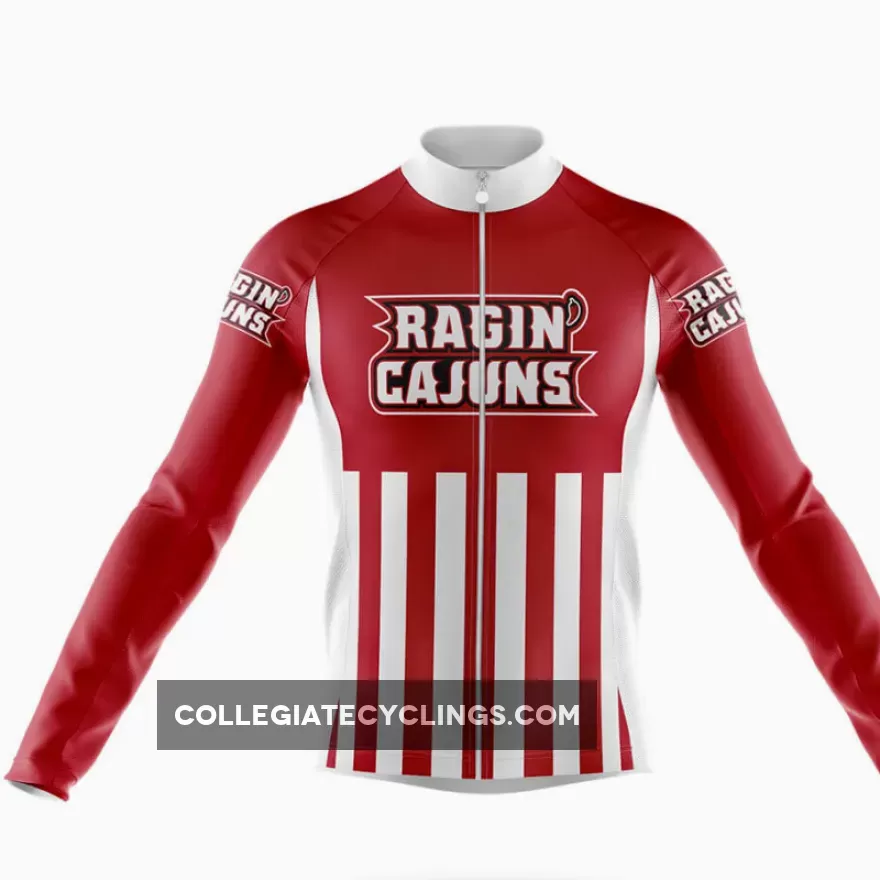 University Of Louisiana Lafayette USA Long Sleeve Cycling Jersey For Sale