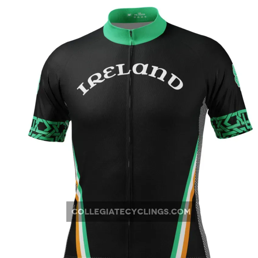 Men's Ireland Eire Shamrock Short Sleeve Cycling Jersey #ireland cycling jersey