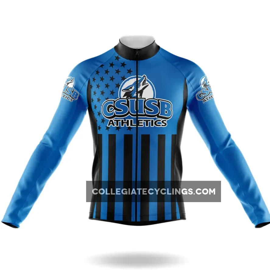 For Sale California State University San Bernardino USA Long Sleeve Cycling Jersey