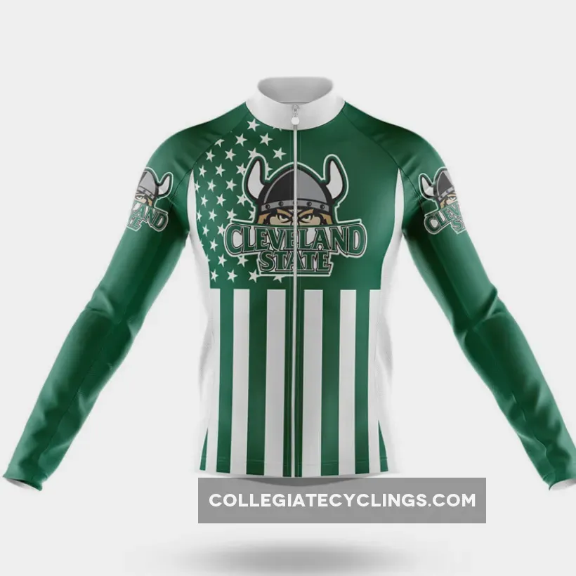 Cleveland State University USA Long Sleeve Cycling Jersey Only