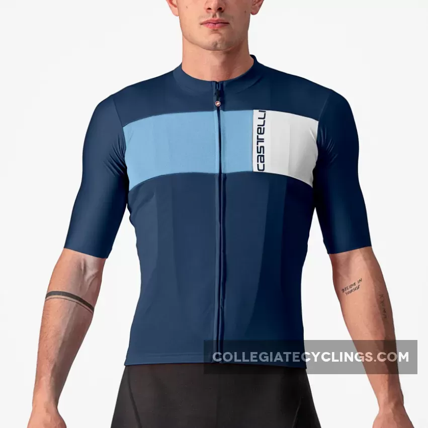 Online Castelli Prologo 7 Jersey - Blue Light Blue