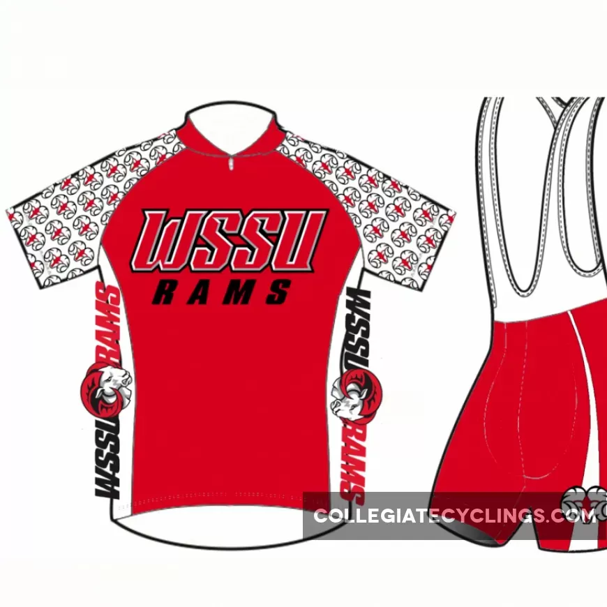 WSSU Winston-Salem State University Rams Cycling Jerseys bib shorts