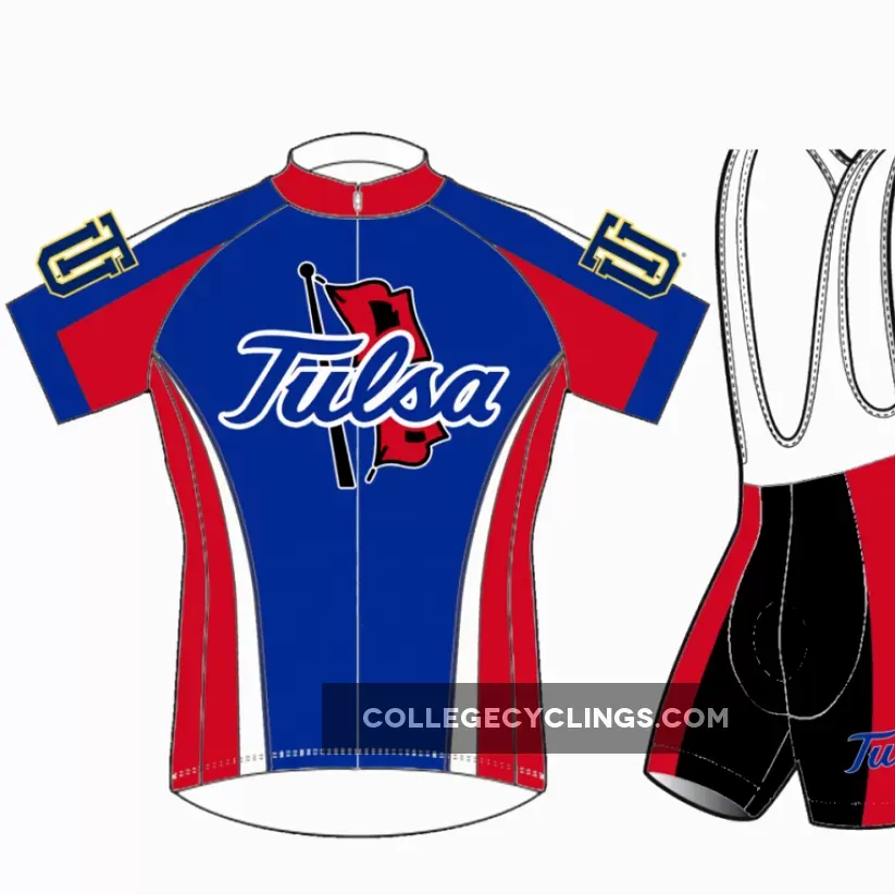 TU The University of Tulsa hurricane cycling jersey shorts