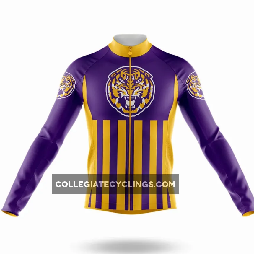 Louisiana State University USA Long Sleeve Cycling Jersey