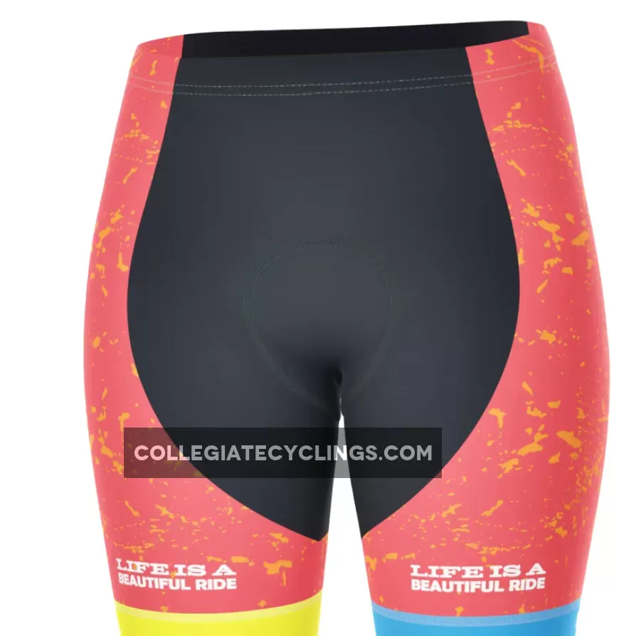 Women's Life Is A Beautiful Ride Gel Padded Cycling Shorts For Sale