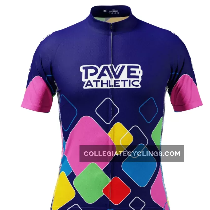 PAVE Athletic Modern Mapei Short Sleeve Cycling Jersey / modern cycling jersey design