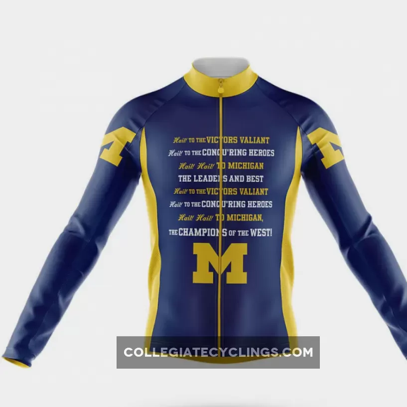 Wolverines Fight Song Long Sleeve Cycling Jersey Only