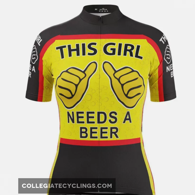 This Girl Needs A Beer Women's Cycling Jersey Online