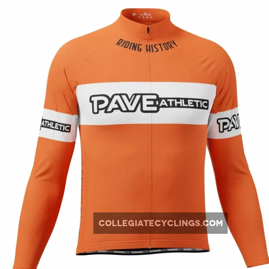 Online PAVE Athletic Retro Terme Long Sleeve Cycling Jersey