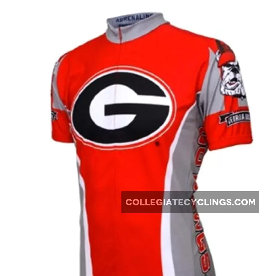 UGA University Of Georgia Bull Dogs Cycling Short Sleeve Jersey Brand New