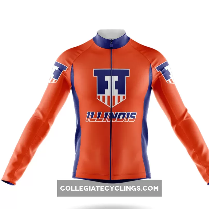 Illinois Shield Long Sleeve Cycling Jersey Restock