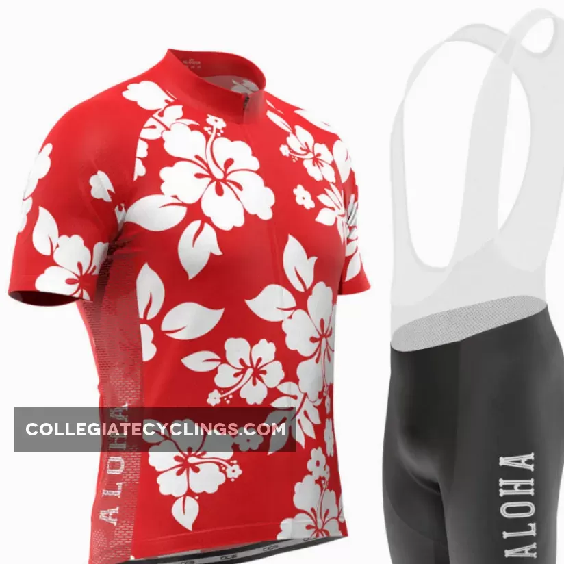Men's Hawaiian Shirt Aloha Floral Pro-Band Cycling Kit
