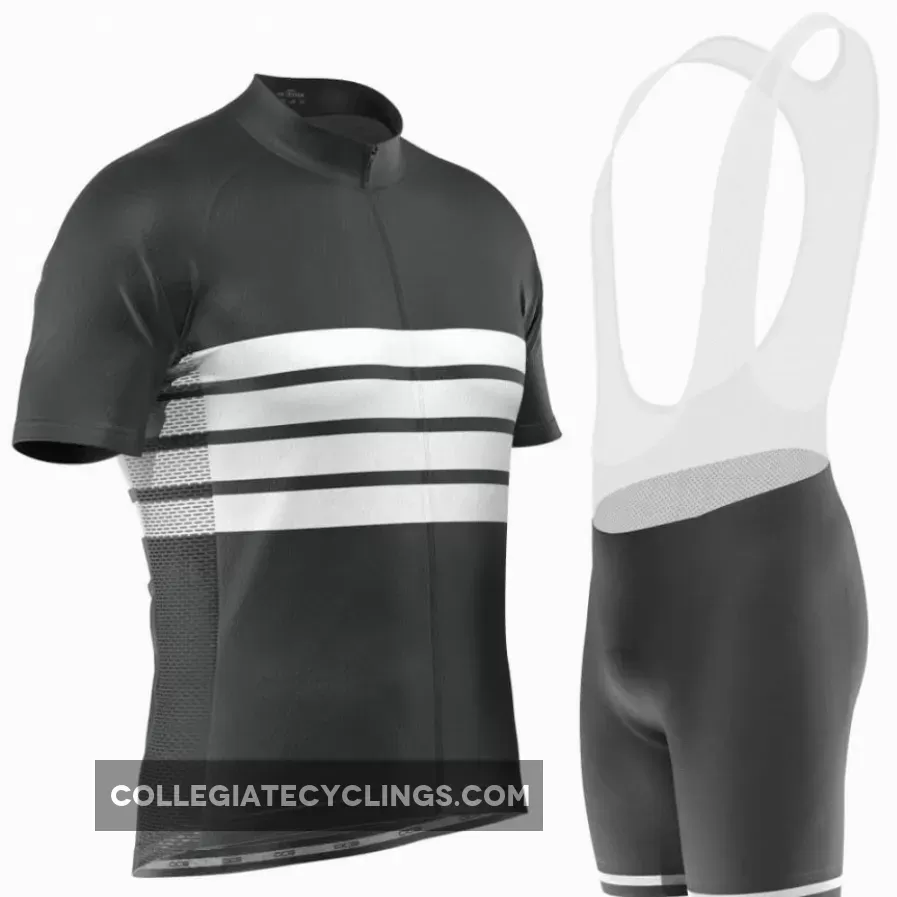 Men's Retro Four Stripe Men's Black Cycling Kit For Sale