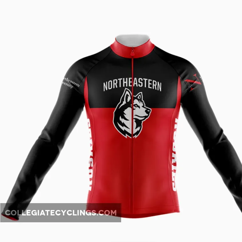 Where To Buy Northeastern University Long Sleeve Cycling Jersey Ver.2