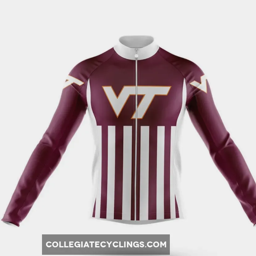 Virginia Tech USA Long Sleeve Cycling Jersey