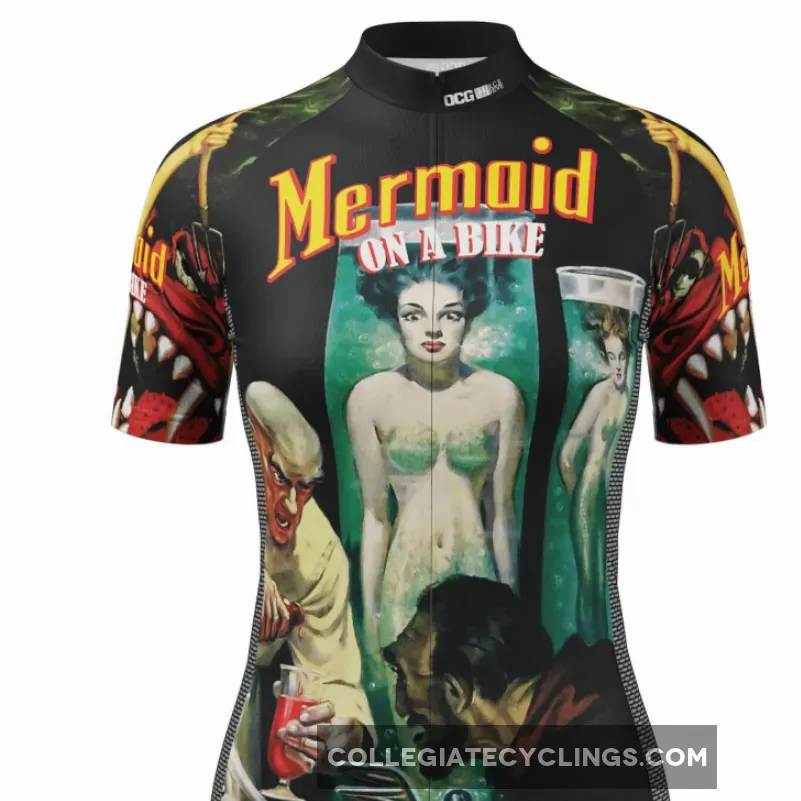 Women's The Mermaid Series 2 Short Sleeve Cycling Jersey #mermaid cycle