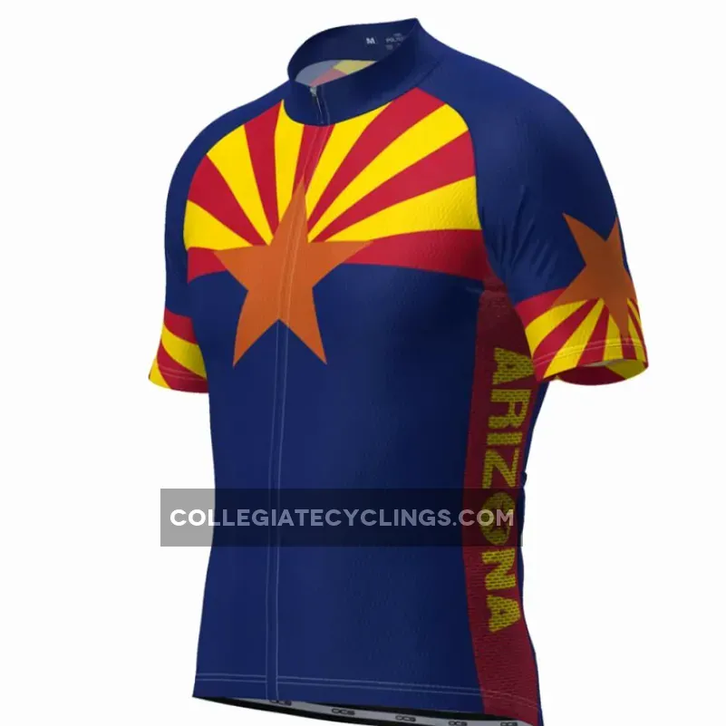 Men's Arizona State Flag Short Sleeve Cycling Jersey arizona jersey
