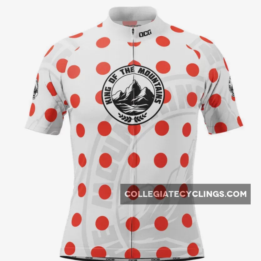New Releases Men's King Of The Mountains Polka Dot Short Sleeve Cycling Jersey
