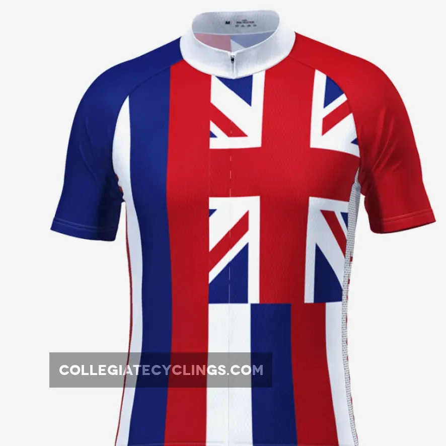 Men's Hawaii State Flag Short Sleeve Cycling Jersey For Sale