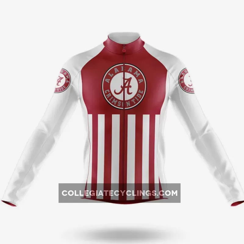 University of Alabama USA Long Sleeve Cycling Jersey